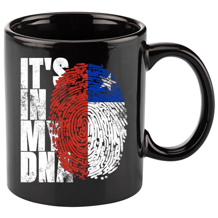 It's In My DNA Chilean Hispanic Gift Chileno Cool Chile Flag 11oz C Handle Ceramic Mug