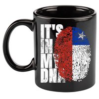 It's In My DNA Chilean Hispanic Gift Chileno Cool Chile Flag 11oz C Handle Ceramic Mug