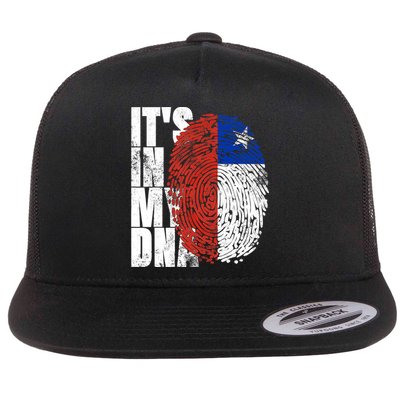 It's In My DNA Chilean Hispanic Gift Chileno Cool Chile Flag Flatbill Hat