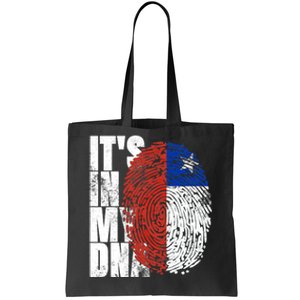 It's In My DNA Chilean Hispanic Gift Chileno Cool Chile Flag Tote Bag