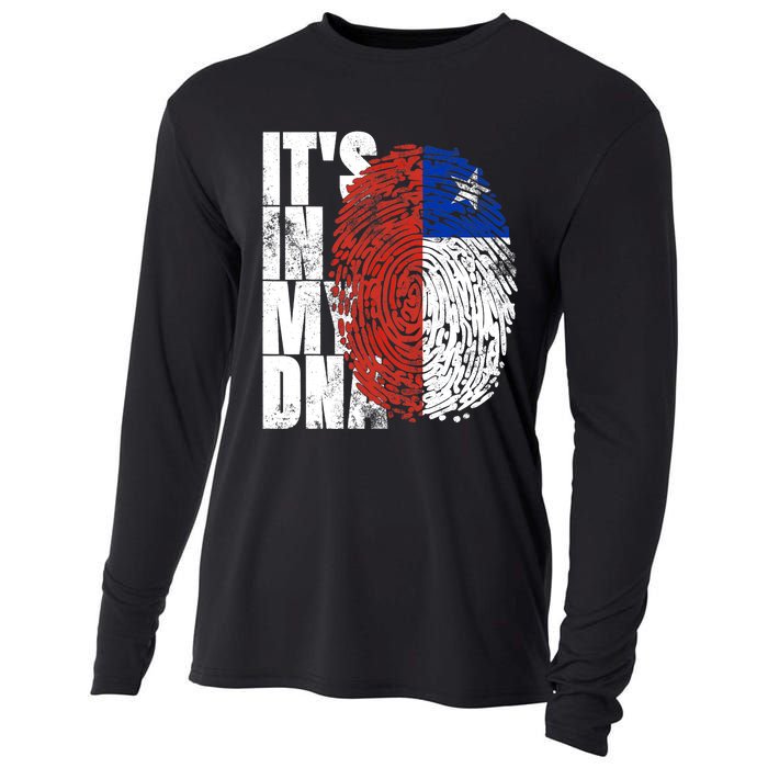 It's In My DNA Chilean Hispanic Gift Chileno Cool Chile Flag Cooling Performance Long Sleeve Crew