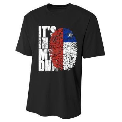 It's In My DNA Chilean Hispanic Gift Chileno Cool Chile Flag Performance Sprint T-Shirt