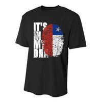 It's In My DNA Chilean Hispanic Gift Chileno Cool Chile Flag Youth Performance Sprint T-Shirt