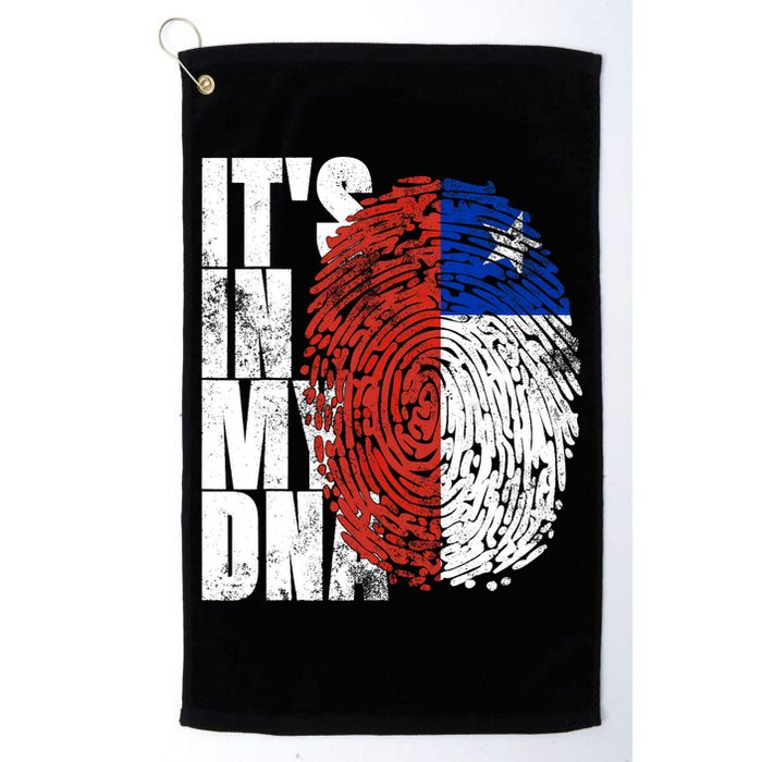 It's In My DNA Chilean Hispanic Gift Chileno Cool Chile Flag Golf Towel