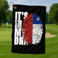 It's In My DNA Chilean Hispanic Gift Chileno Cool Chile Flag Golf Towel
