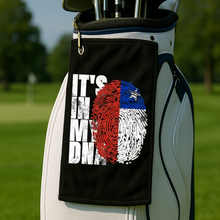 It's In My DNA Chilean Hispanic Gift Chileno Cool Chile Flag Golf Towel
