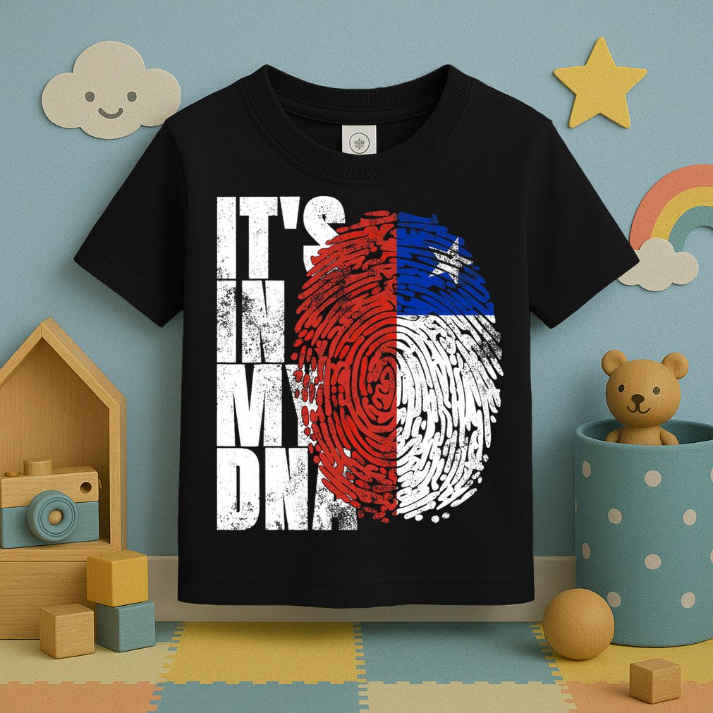 It's In My DNA Chilean Hispanic Gift Chileno Cool Chile Flag Toddler T-Shirt