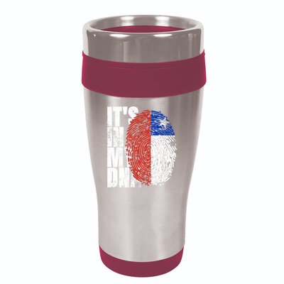 It's In My DNA Chilean Hispanic Gift Chileno Cool Chile Flag 16oz Travel Tumbler