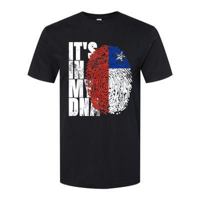 It's In My DNA Chilean Hispanic Gift Chileno Cool Chile Flag Softstyle CVC T-Shirt