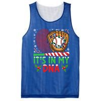 It’S In My Dna Baseball Christmas Lights Snowflakes Cute Gift Mesh Reversible Basketball Jersey Tank