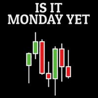 Is It Monday Yet Funny Stock Market Trader Kids T-Shirt