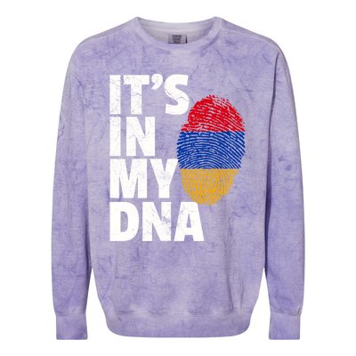 It's In My Dna Arian Aria Flag Pride National Country Gift Colorblast Crewneck Sweatshirt