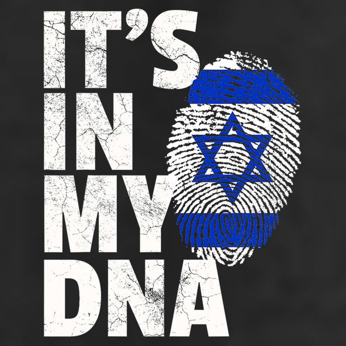 It's In My Dna Israeli Israel Flag National Pride Roots Gift 7 Panel Mesh Trucker Snapback Hat