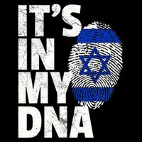 It's In My Dna Israeli Israel Flag National Pride Roots Gift Poster