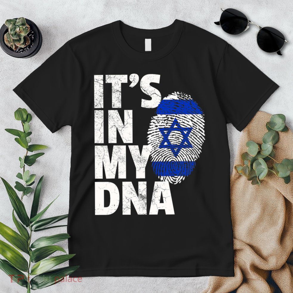 It's In My Dna Israeli Israel Flag National Pride Roots Gift Premium T-Shirt