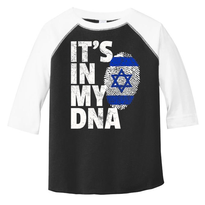 It's In My Dna Israeli Israel Flag National Pride Roots Gift Toddler Fine Jersey T-Shirt