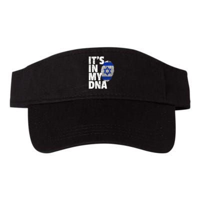 It's In My Dna Israeli Israel Flag National Pride Roots Gift Visor