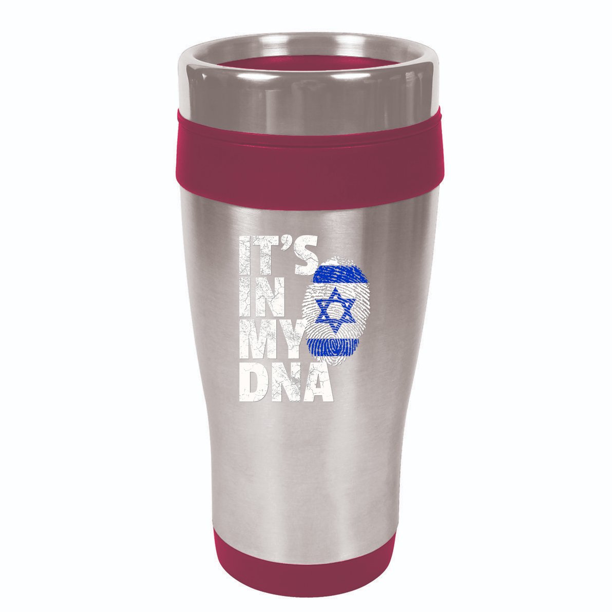 It's In My Dna Israeli Israel Flag National Pride Roots Gift 16oz Travel Tumbler