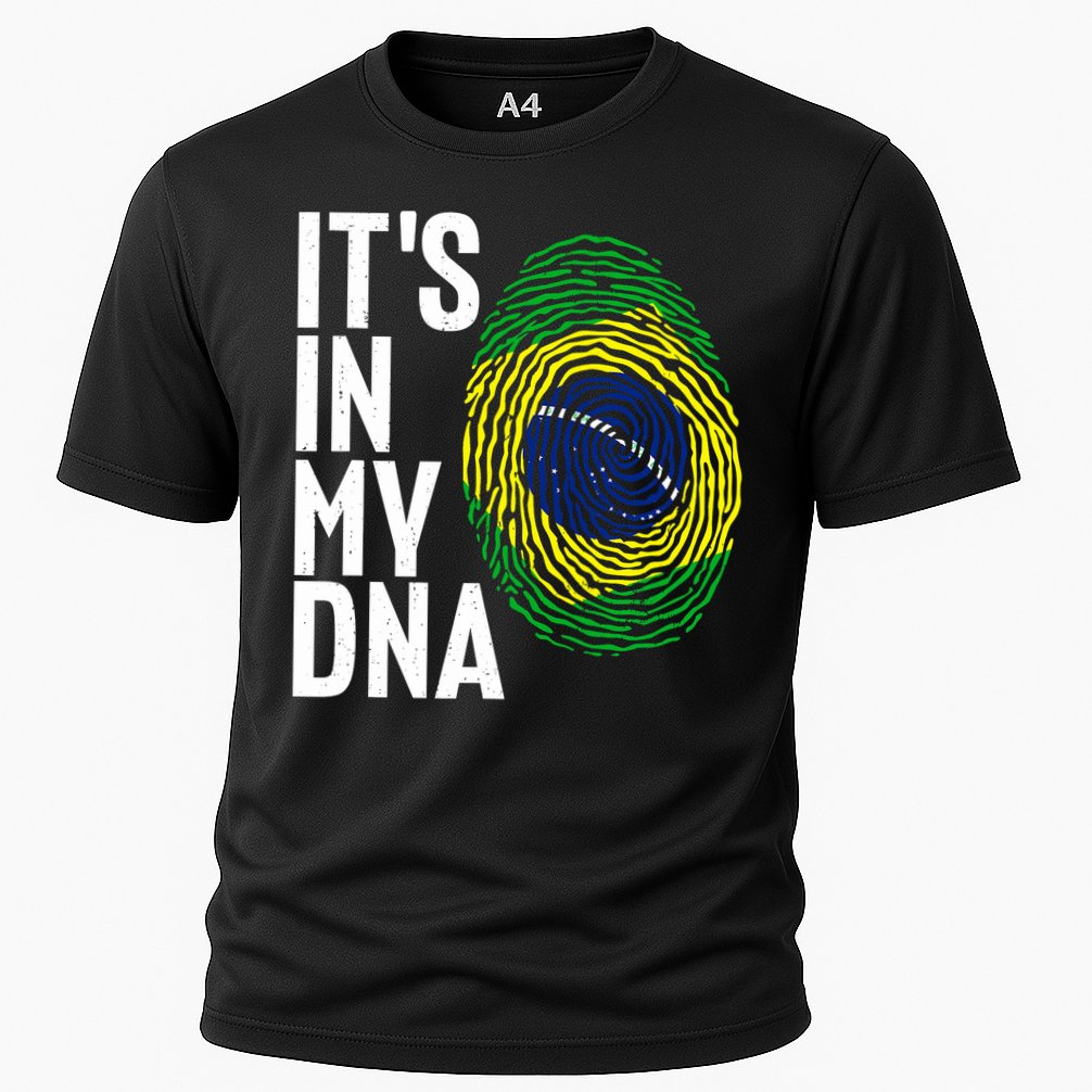 It's In My DNA Brazil Flag Jersey Brazil National Pride Cooling Performance Crew T-Shirt