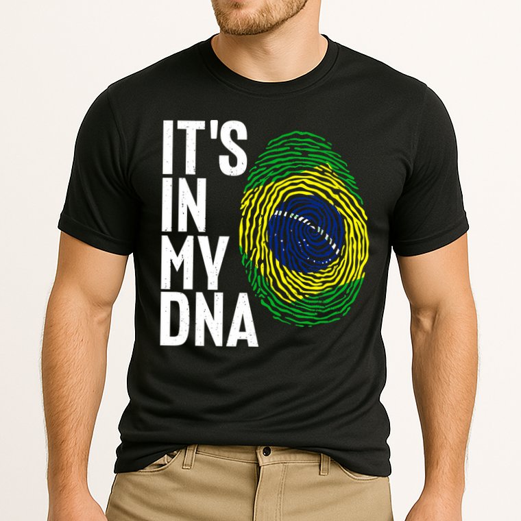 It's In My DNA Brazil Flag Jersey Brazil National Pride Cooling Performance Crew T-Shirt