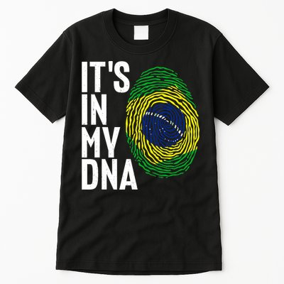 It's In My DNA Brazil Flag Jersey Brazil National Pride Tall T-Shirt