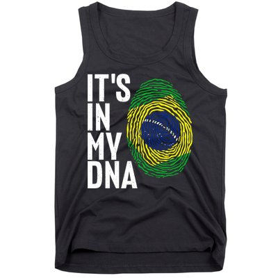 It's In My DNA Brazil Flag Jersey Brazil National Pride Tank Top