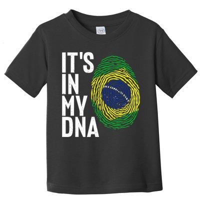 It's In My DNA Brazil Flag Jersey Brazil National Pride Toddler T-Shirt