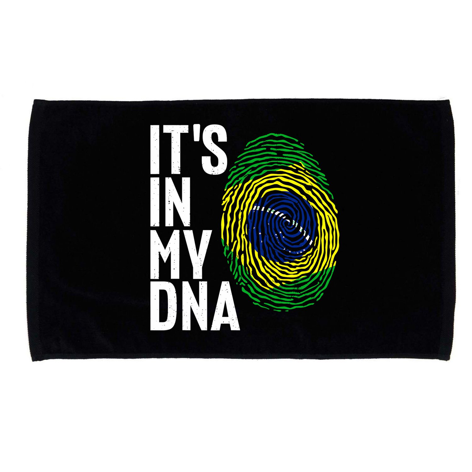 It's In My DNA Brazil Flag Jersey Brazil National Pride Microfiber Hand Towel