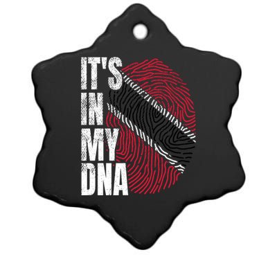 It's In My DNA Trinidad And Tobago Flag Proud Boy Girl Gift Ceramic Star Ornament