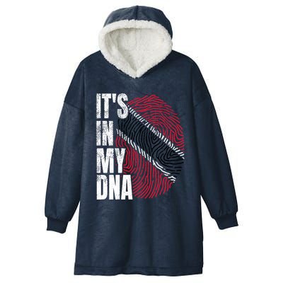 It's In My DNA Trinidad And Tobago Flag Proud Boy Girl Gift Hooded Wearable Blanket