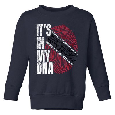 It's In My DNA Trinidad And Tobago Flag Proud Boy Girl Gift Toddler Sweatshirt