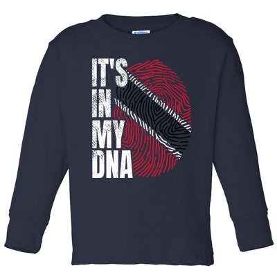 It's In My DNA Trinidad And Tobago Flag Proud Boy Girl Gift Toddler Long Sleeve Shirt