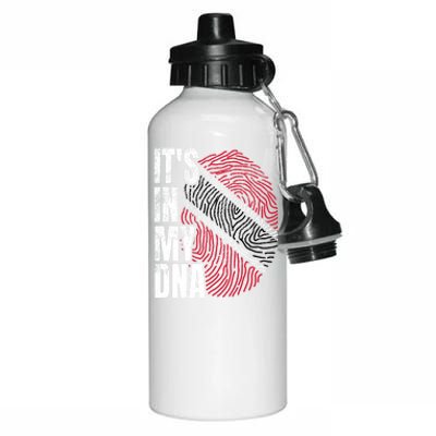 It's In My DNA Trinidad And Tobago Flag Proud Boy Girl Gift Aluminum Water Bottle