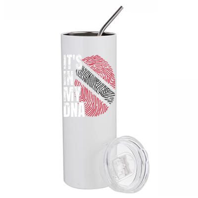 It's In My DNA Trinidad And Tobago Flag Proud Boy Girl Gift Stainless Steel Tumbler