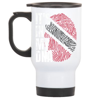 It's In My DNA Trinidad And Tobago Flag Proud Boy Girl Gift Stainless Steel Travel Mug