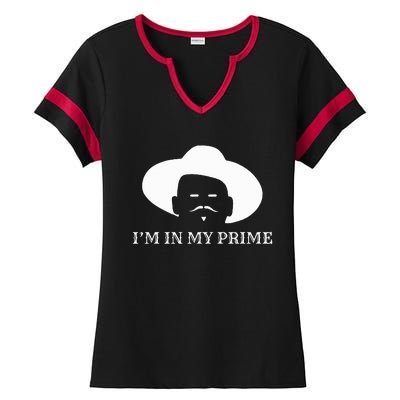 IM In My Prime Western Doc Holliday Ladies Halftime Notch Neck Tee