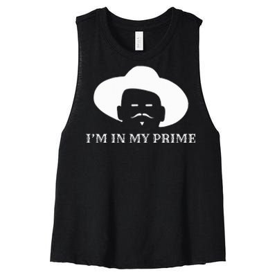 IM In My Prime Western Doc Holliday Women's Racerback Cropped Tank