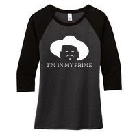 IM In My Prime Western Doc Holliday Women's Tri-Blend 3/4-Sleeve Raglan Shirt