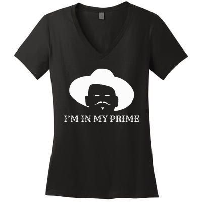 IM In My Prime Western Doc Holliday Women's V-Neck T-Shirt