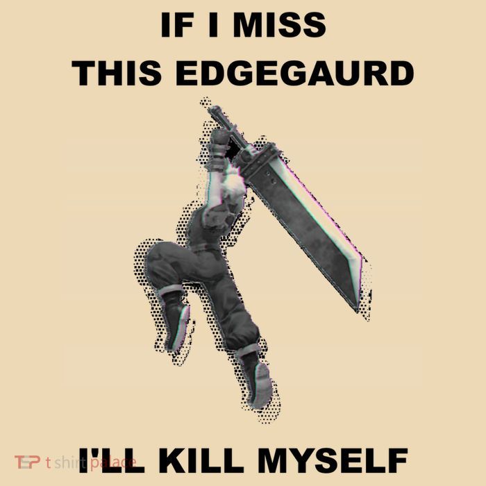 If I Miss This Edgeguard Ill Kill Myself Drawstring Bag
