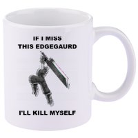 If I Miss This Edgeguard Ill Kill Myself 11oz C Handle Ceramic Mug