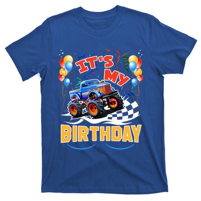 It Is My Birthday Boy Monster Truck Car Party Day Kids Cute Gift T-Shirt