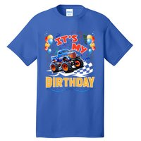 It Is My Birthday Boy Monster Truck Car Party Day Kids Cute Gift Tall T-Shirt