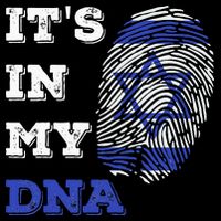 ItS In My Dna Israel Flag Fingerprint Israeli Patriotic Cooling Performance Crew T-Shirt