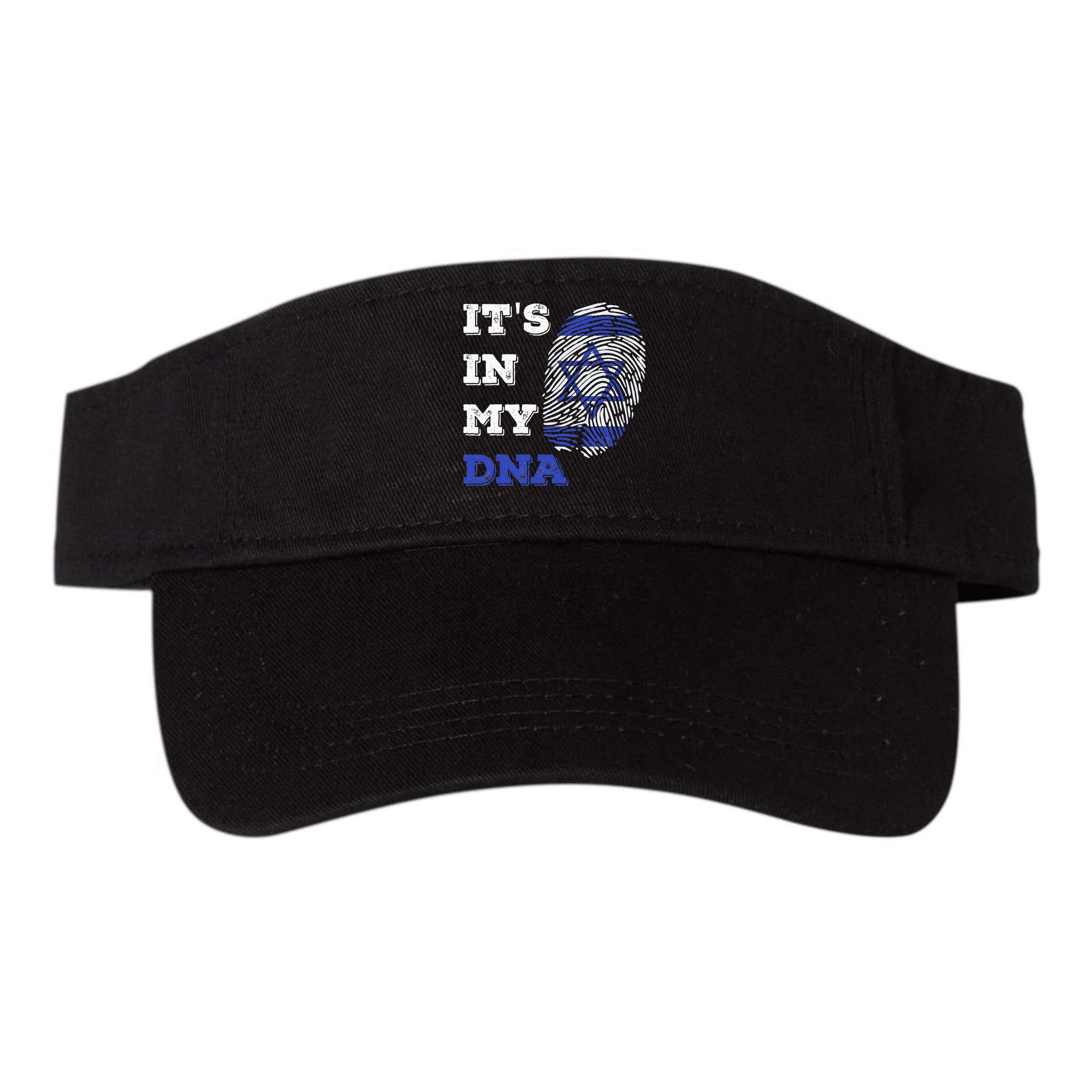 ItS In My Dna Israel Flag Fingerprint Israeli Patriotic Visor