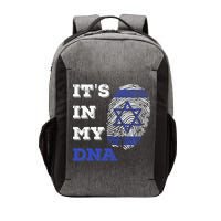 ItS In My Dna Israel Flag Fingerprint Israeli Patriotic Vector Backpack