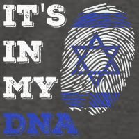 ItS In My Dna Israel Flag Fingerprint Israeli Patriotic Vector Backpack