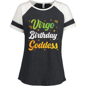 It Is My Birthday Virgo Birthday Virgo Goddess Enza Ladies Jersey Colorblock Tee