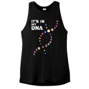 It's In My DNA Pool Billiard Ladies PosiCharge Tri-Blend Wicking Tank