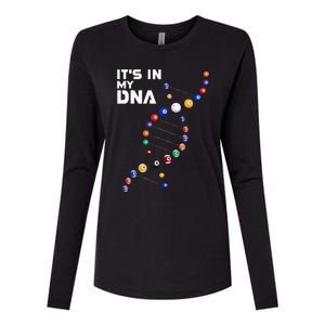 It's In My DNA Pool Billiard Womens Cotton Relaxed Long Sleeve T-Shirt